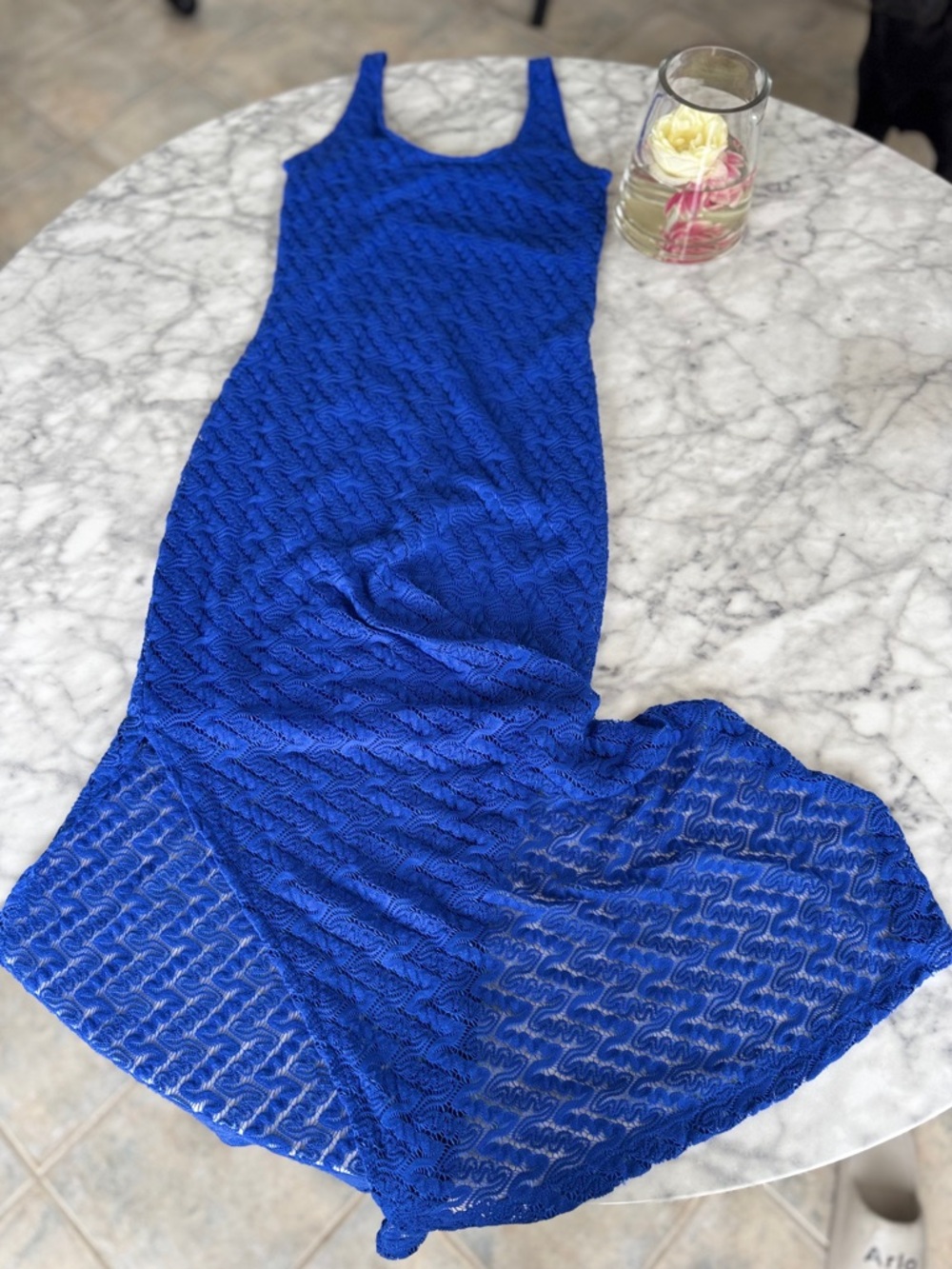 Apt. 9 Women's Blue Lace Dress Size XS